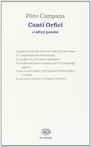 Canti orfici Book Cover